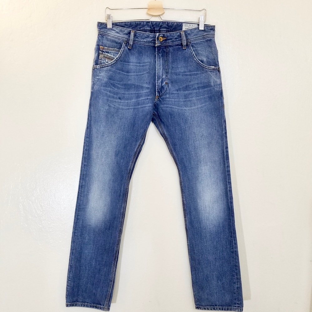 Diesel Italy Mens Jeans Krooley Straight Blue W30